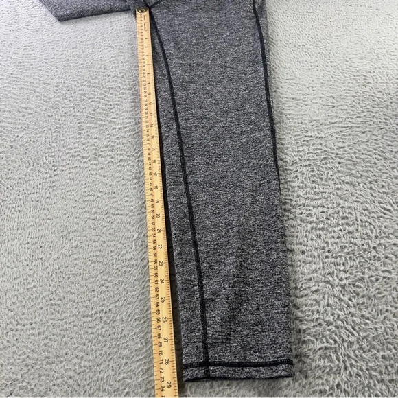 Lululemon Leggings Womens 8 Heather Gray Pull On Athletic Workout Yoga Preppy - Picture 5 of 9